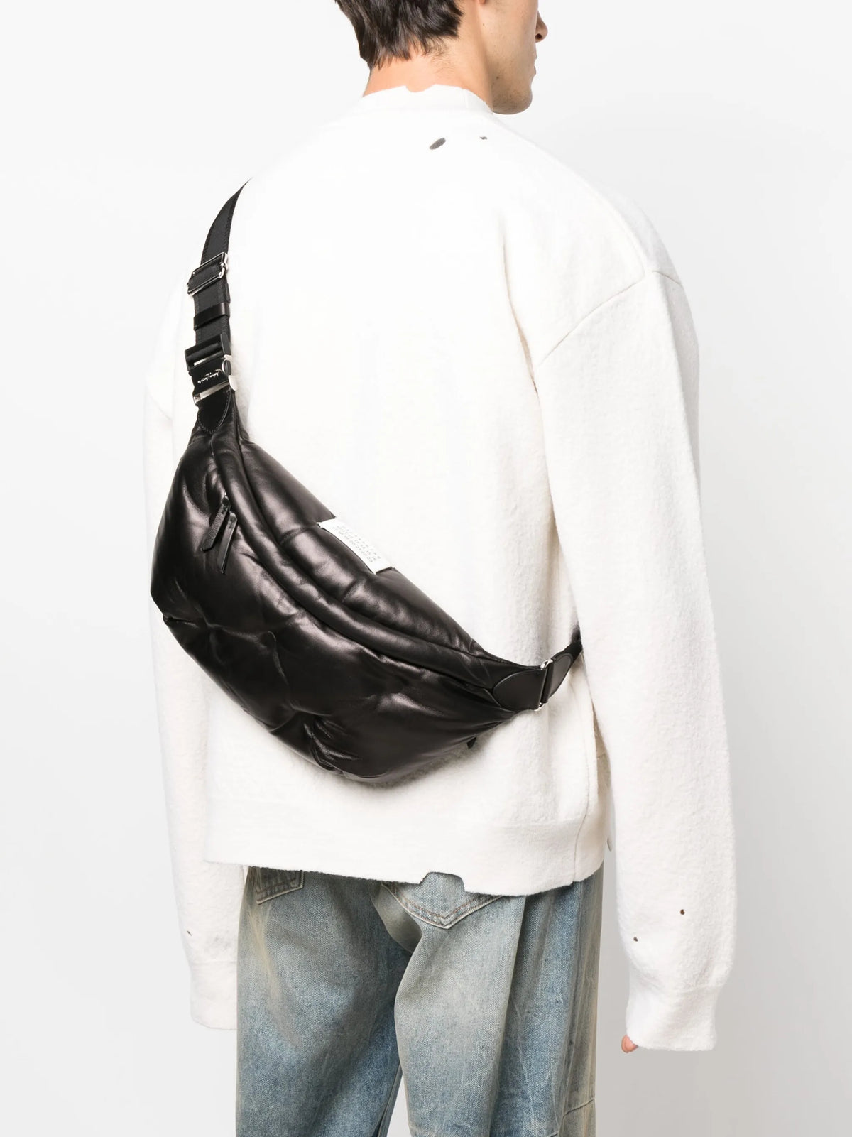 Maison Margiela tote capitonada - Negro - imagen 2