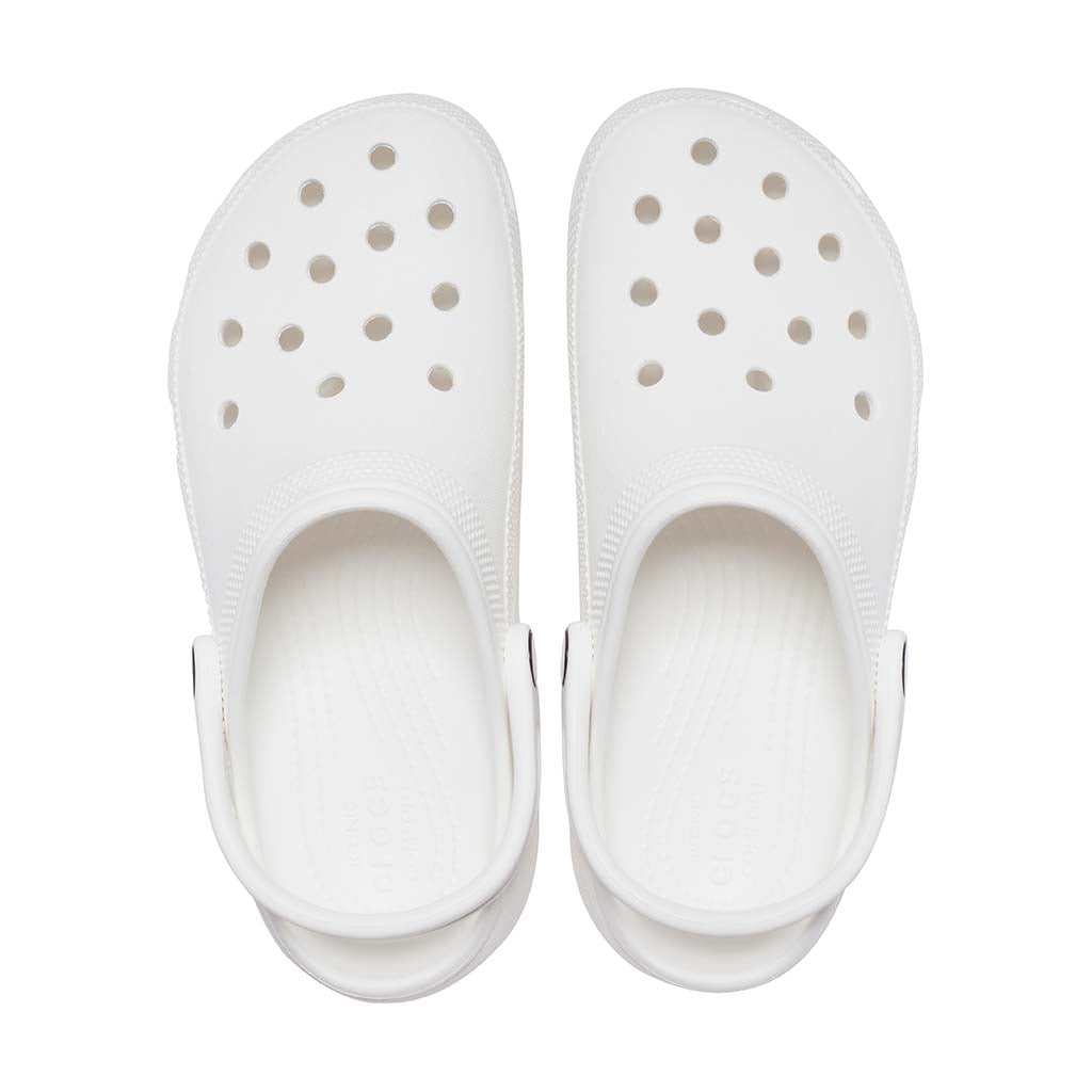 Crocs Women's Classic Platform Clog - Blanco 100 - vista 3