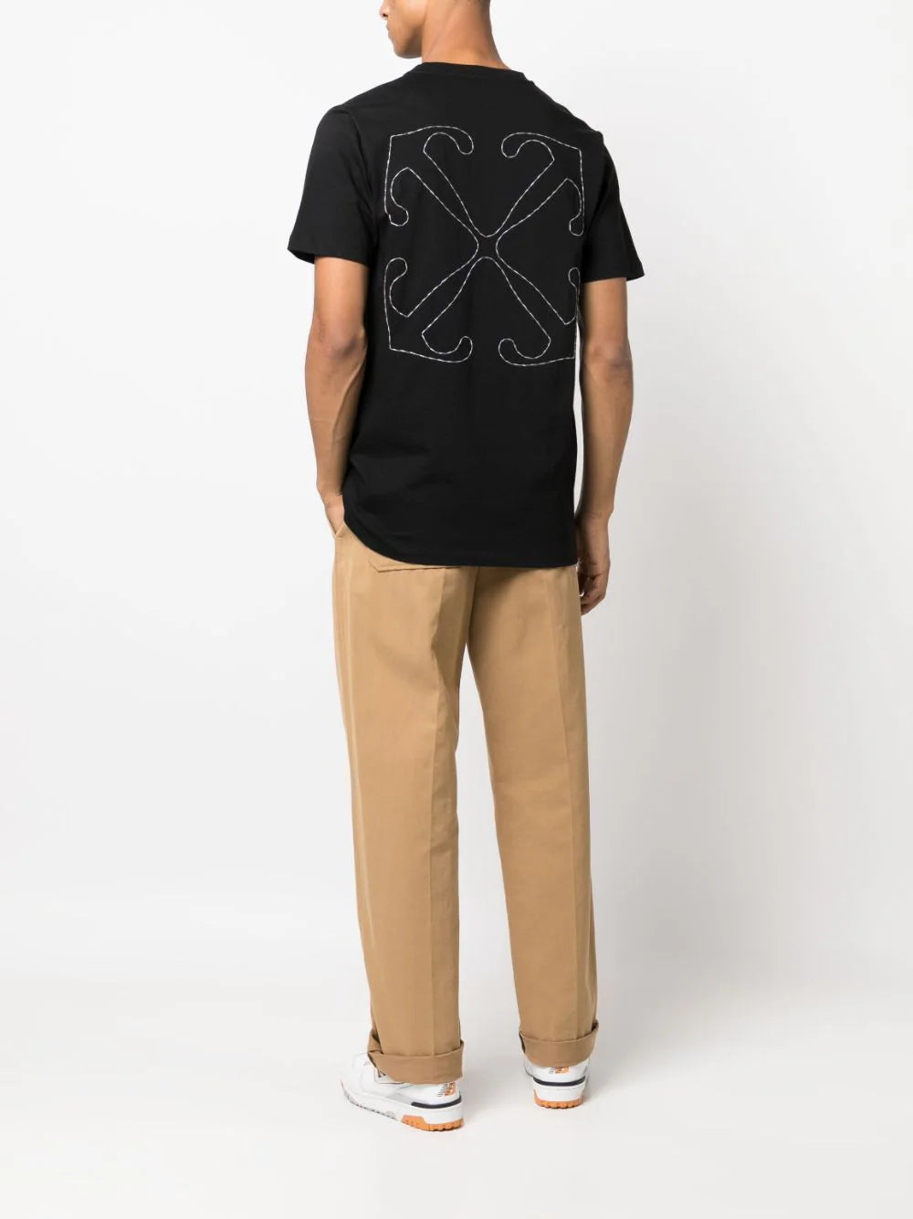 Playera Off-White con motivo Arrows