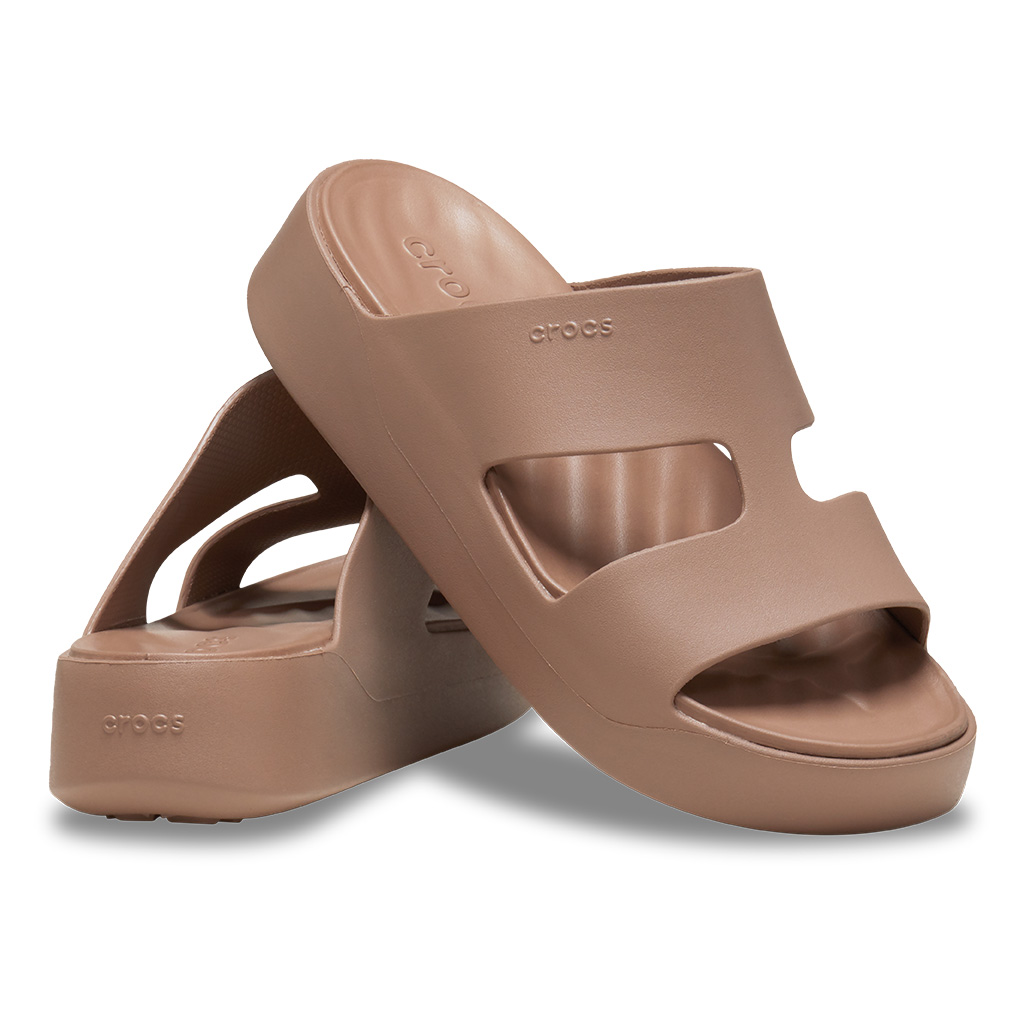 Crocs Women's Getaway Platform H-Strap - Café 2Q9 - vista 2
