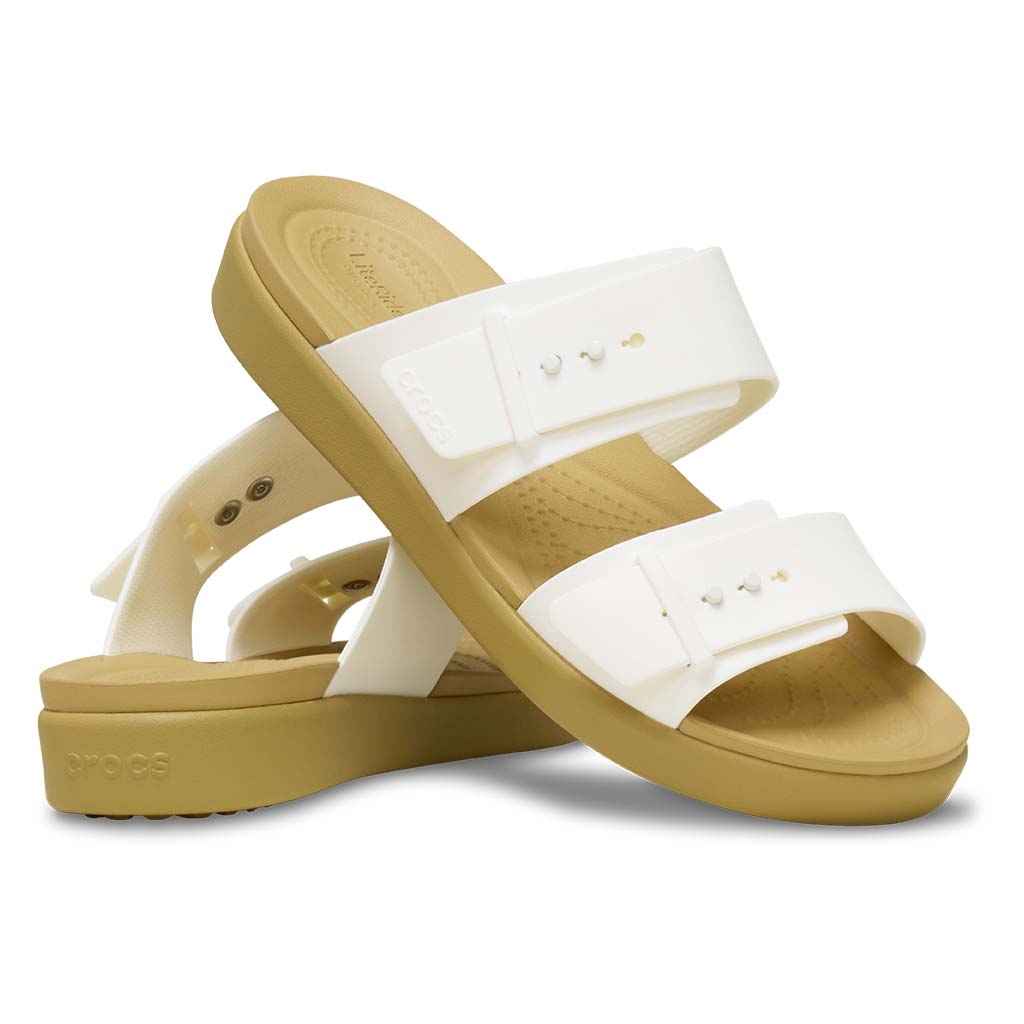 Crocs Women's Brooklyn Buckle Low Low - Blanco 00O - vista 2