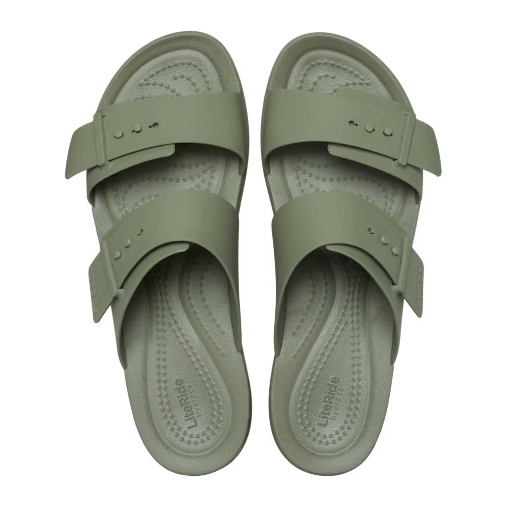 Crocs Women's Brooklyn Buckle Low Low - Verde 3BX - vista 3