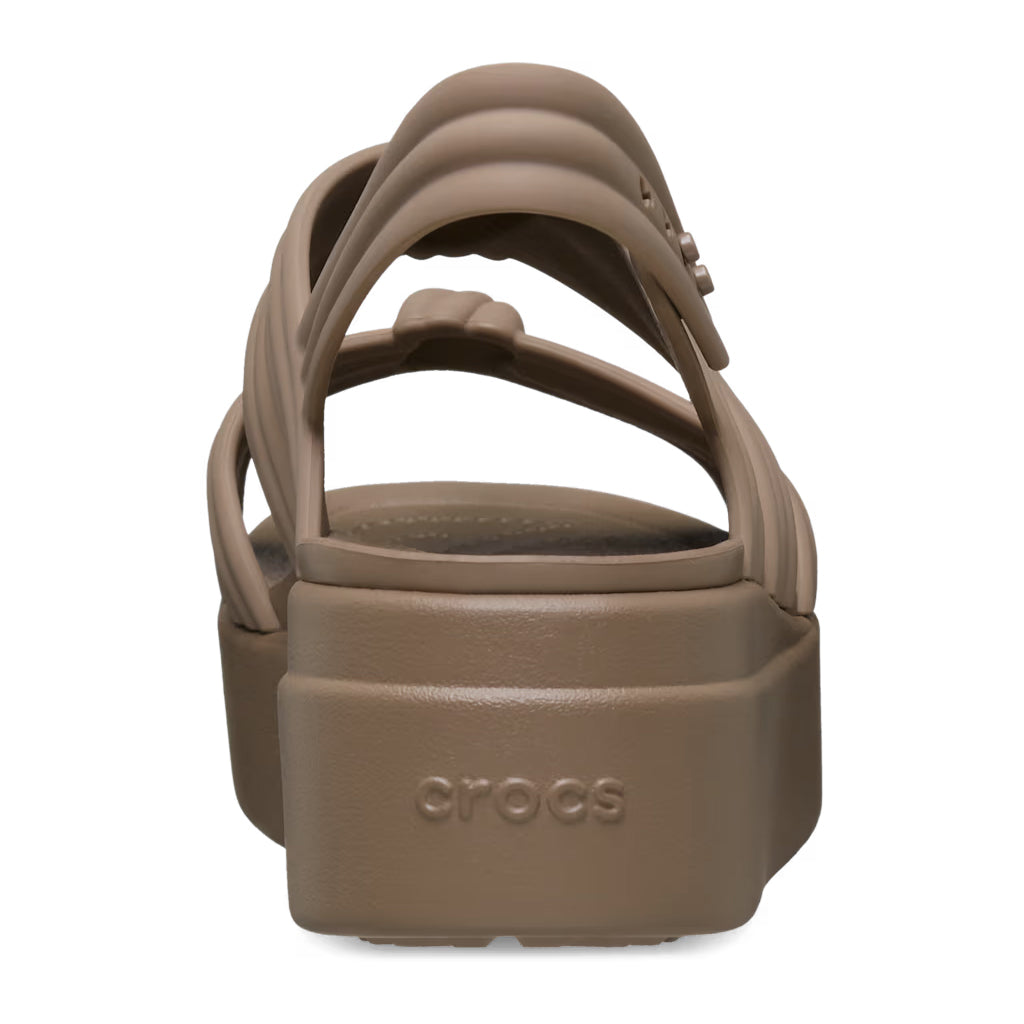 Crocs Women's Brooklyn Knot Low Wedge - Café 2Q9 - vista 6