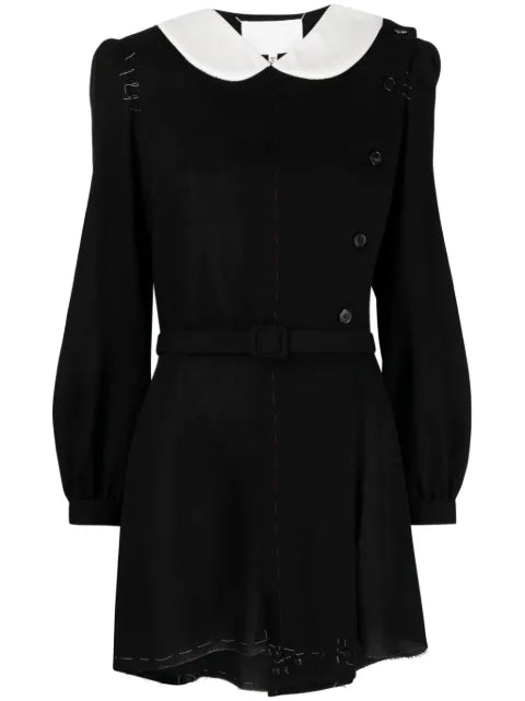 Maison Margiela vestido corto con cuello Peter Pan - imagen 1