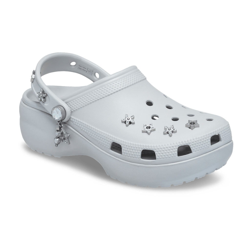 Crocs Women's Classic Platform Edgy Beading Clog - Gris 1FT - vista 5