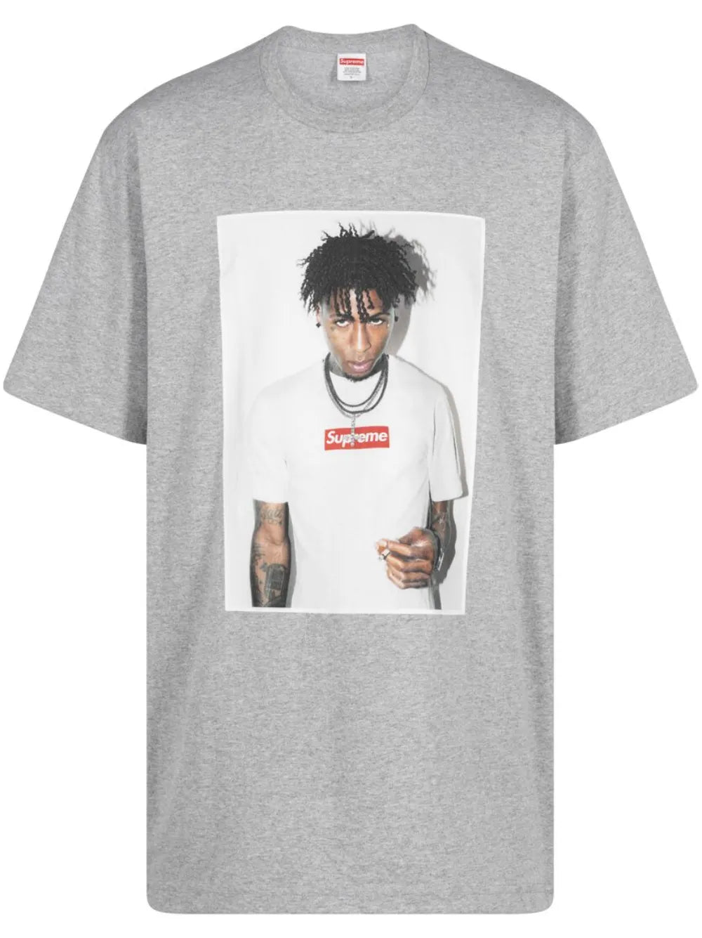 Supreme playera NBA Youngboy "FW23 Heather Grey" - Gris - imagen 1