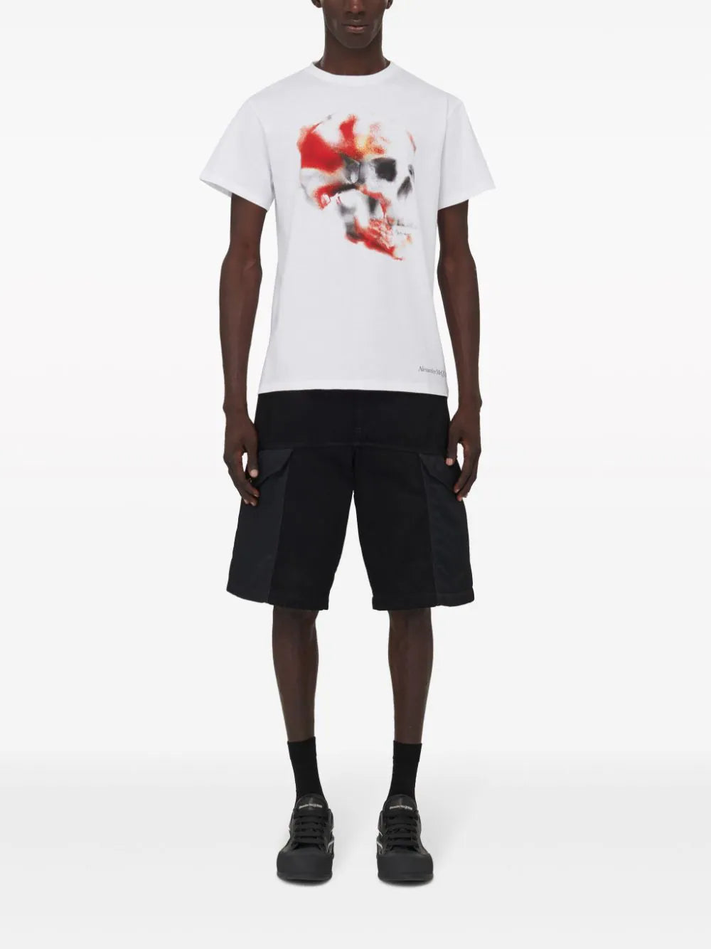 Playera Alexander McQueen Obscured Skull