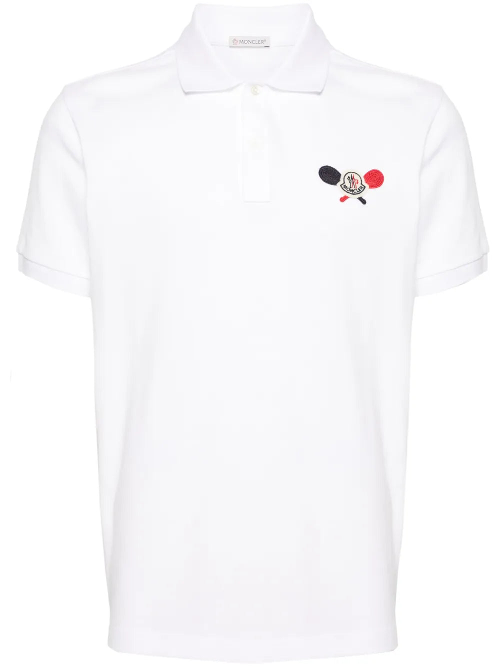 Moncler playera tipo polo de piqué