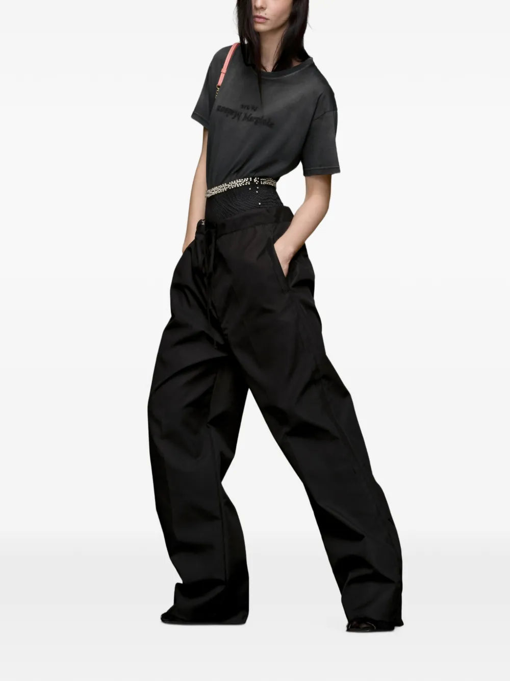 Maison Margiela playera con motivo Reverse - Negro - imagen 3