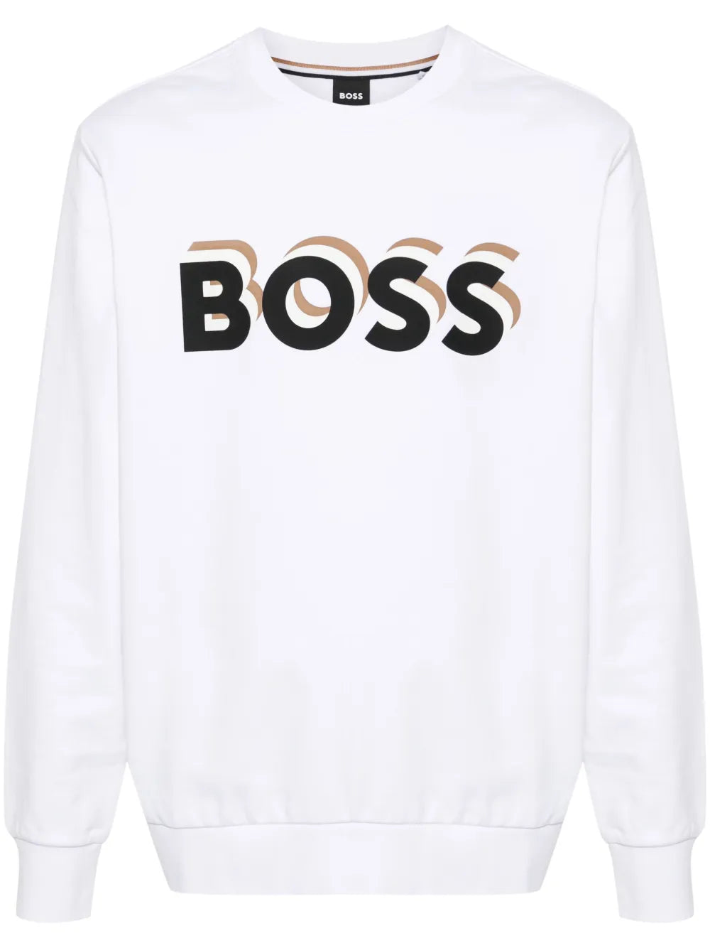 BOSS sudadera con logo estampado