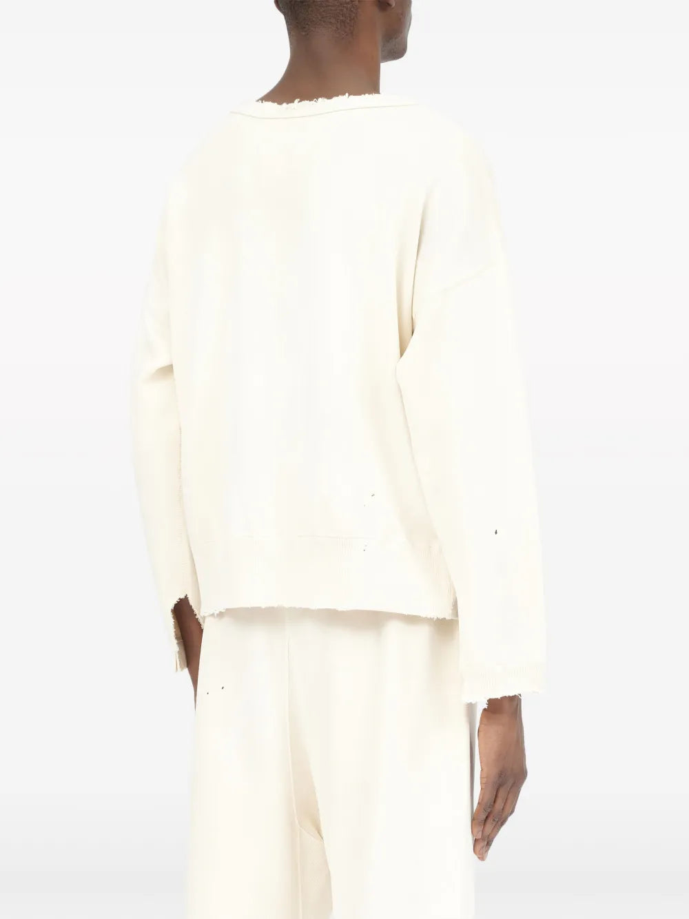 Maison Margiela sudadera Handwritten - Blanco - imagen 4