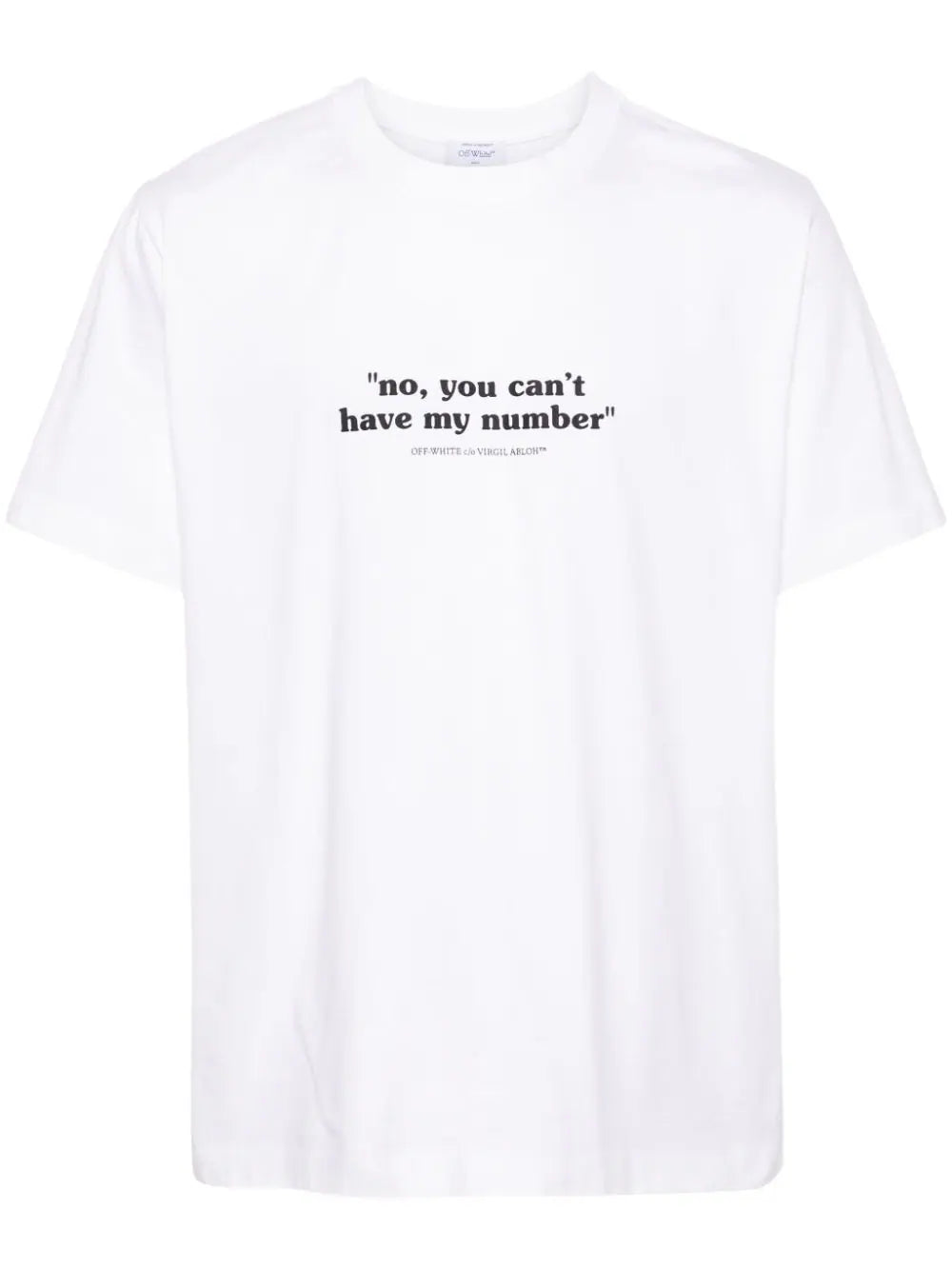 Playera Off-White Quote Number