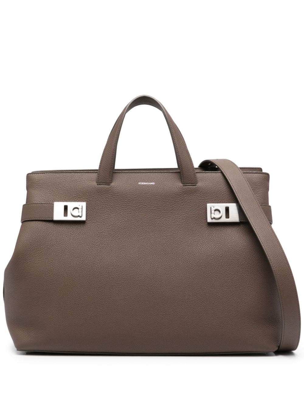Ferragamo tote con sello del logo