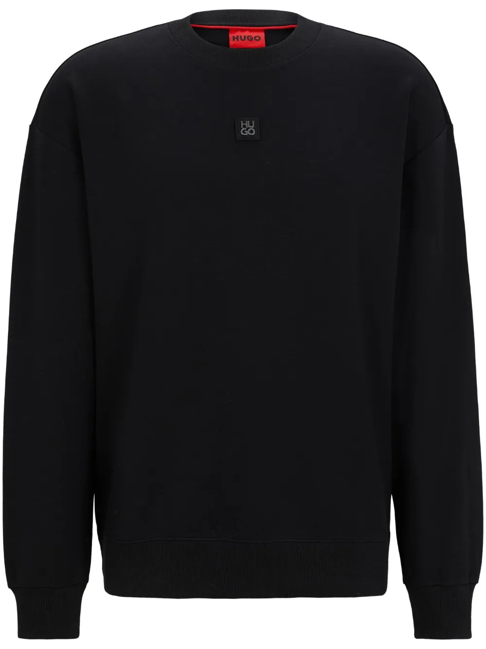 HUGO hoodie stretch con parche del logo
