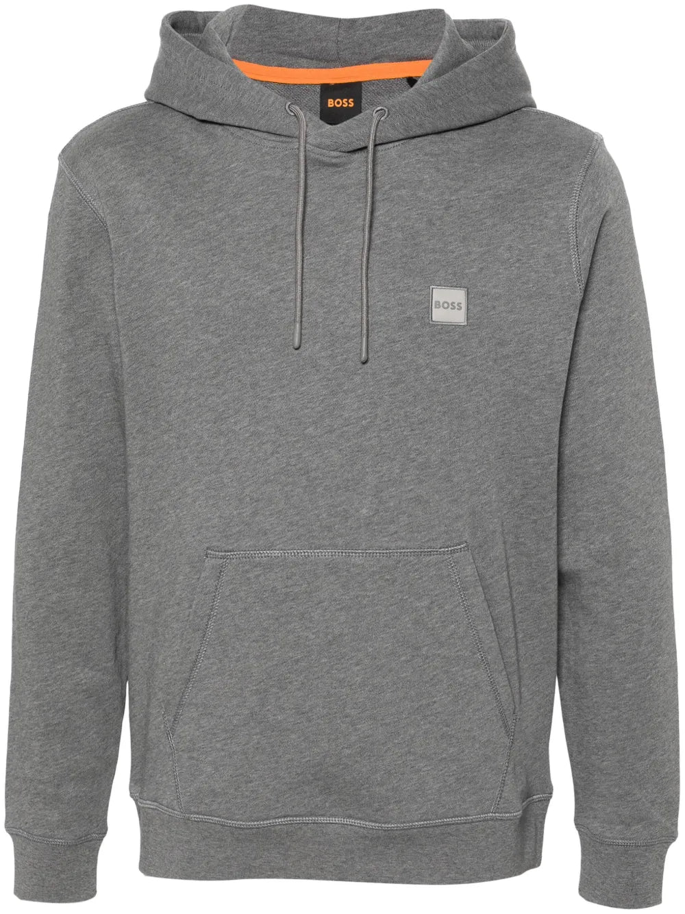 BOSS hoodie con parche del logo