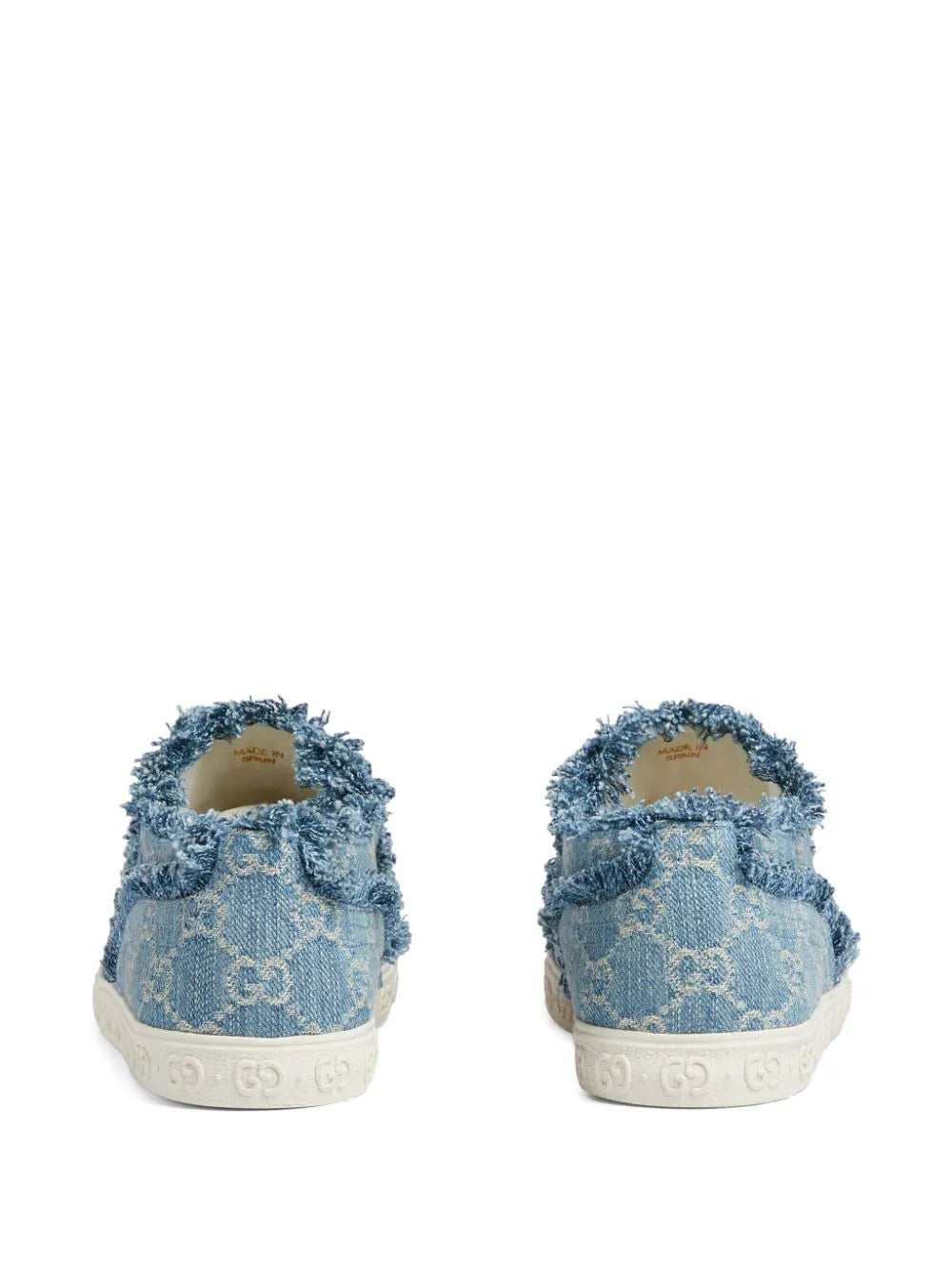 Gucci tenis de mezclilla con motivo GG en jacquard