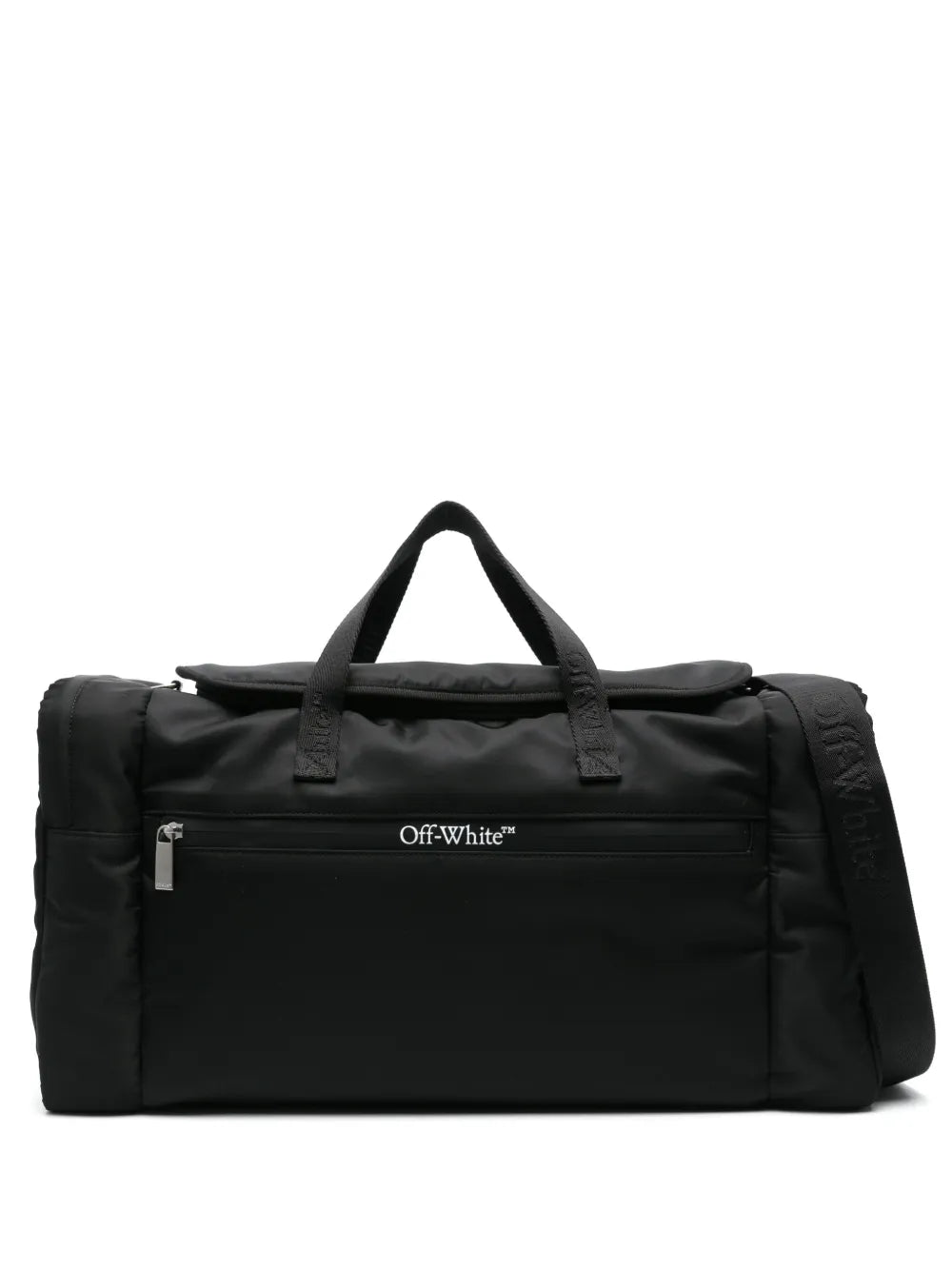 Off-White bolsa de viaje con logo estampado