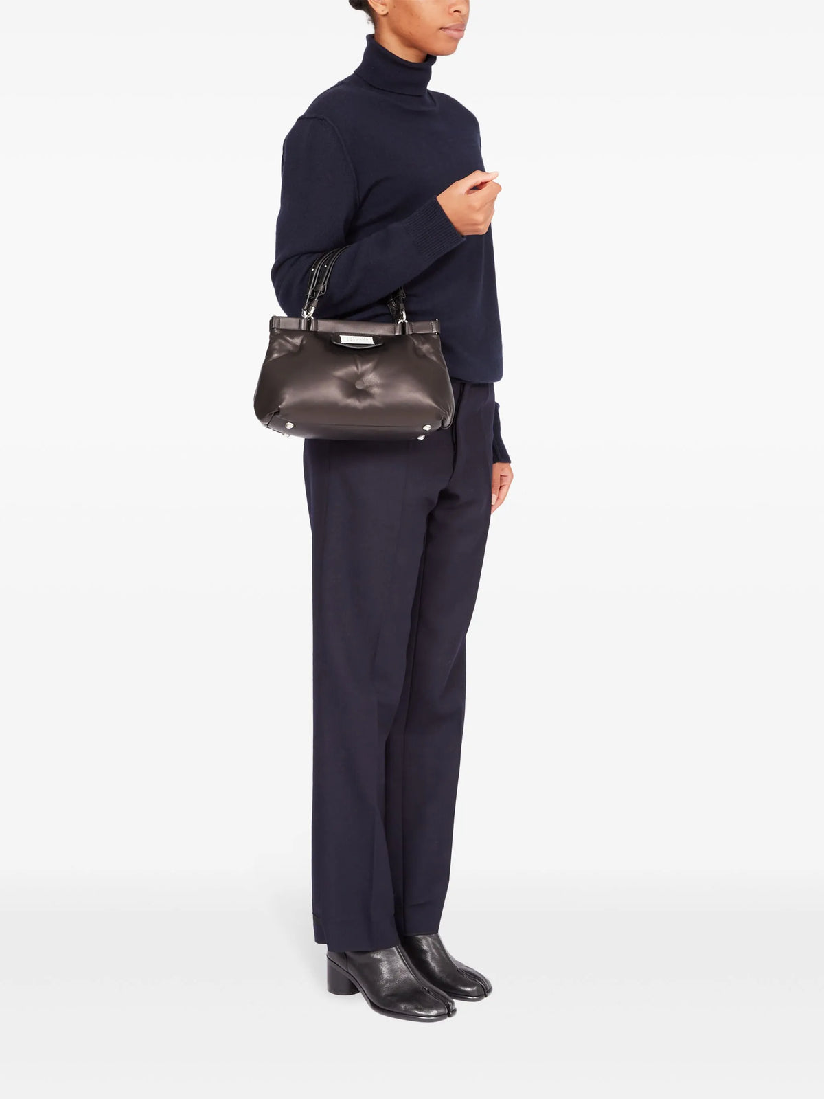 Maison Margiela tote Glam Slam pequeña - Negro - imagen 3