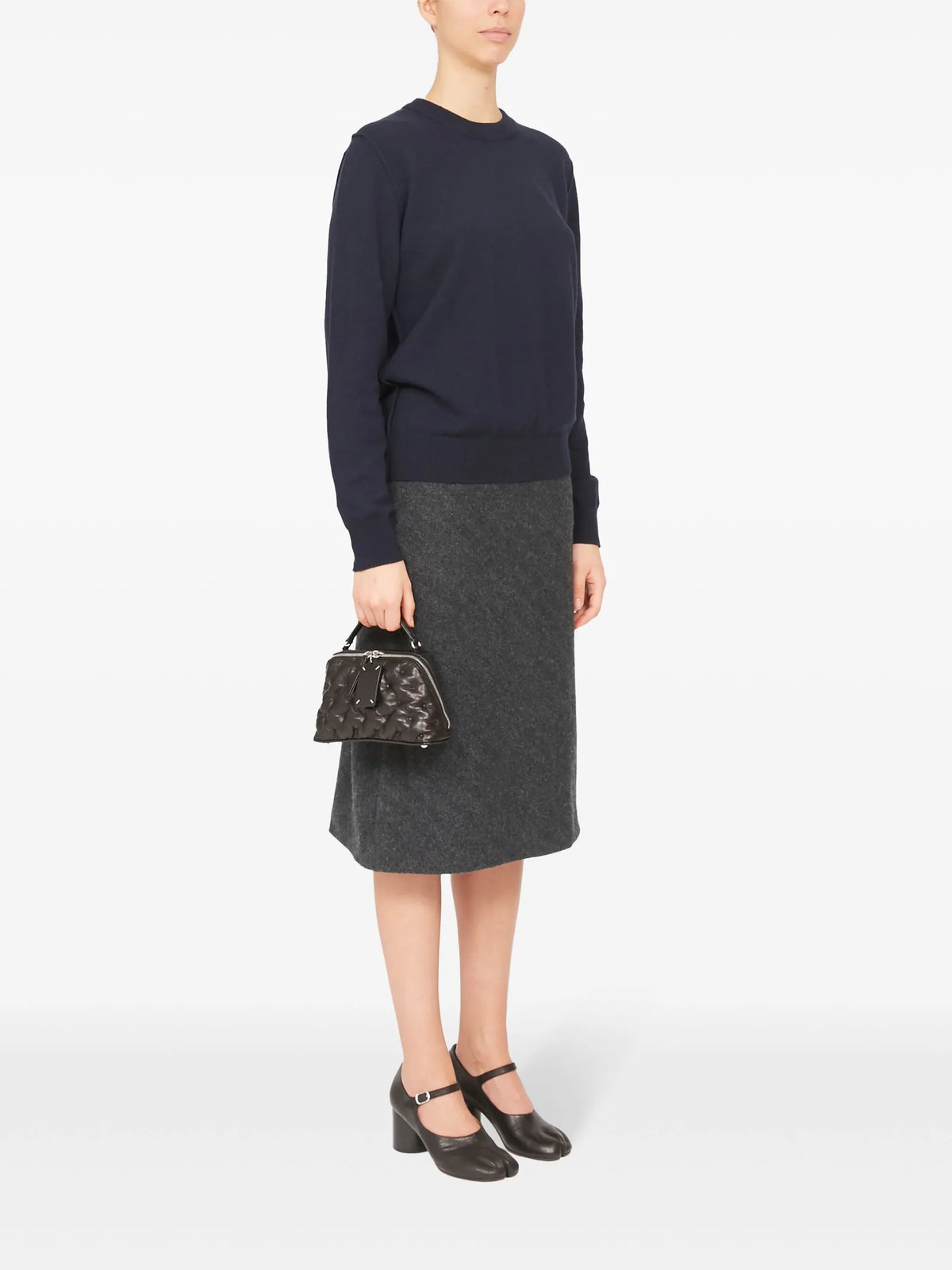 Maison Margiela tote Glam Slam Embroidery Trapezoid - Negro - imagen 3