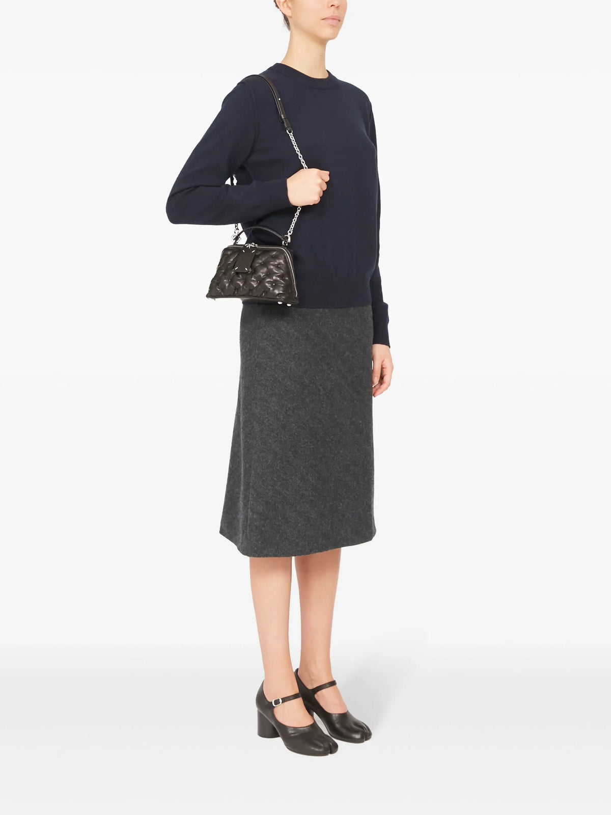 Maison Margiela tote Glam Slam Embroidery Trapezoid - Negro - imagen 2