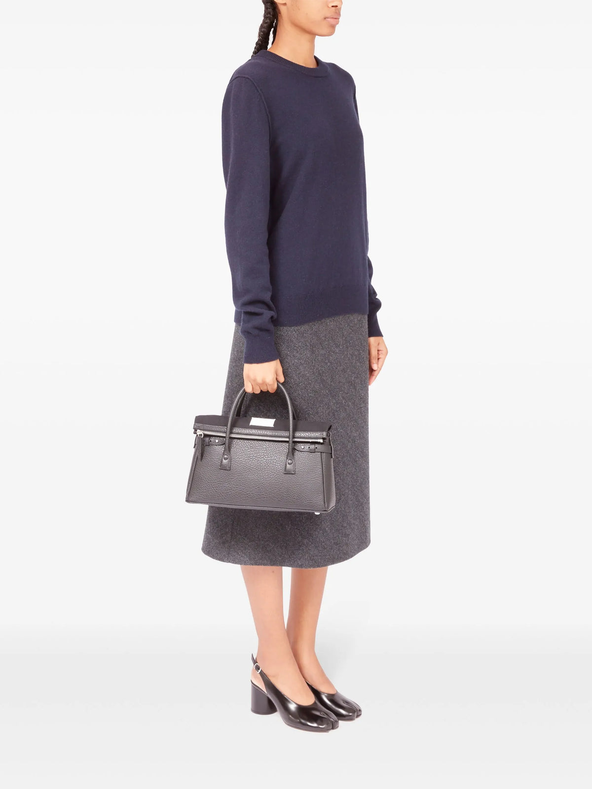 Maison Margiela tote 5AC mediana - Negro - imagen 3