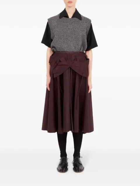 Maison Margiela falda midi con diseño acampanado - imagen 2