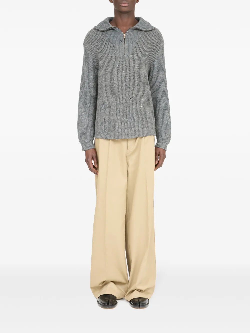 Maison Margiela suéter Summer Shetland - Gris - imagen 2