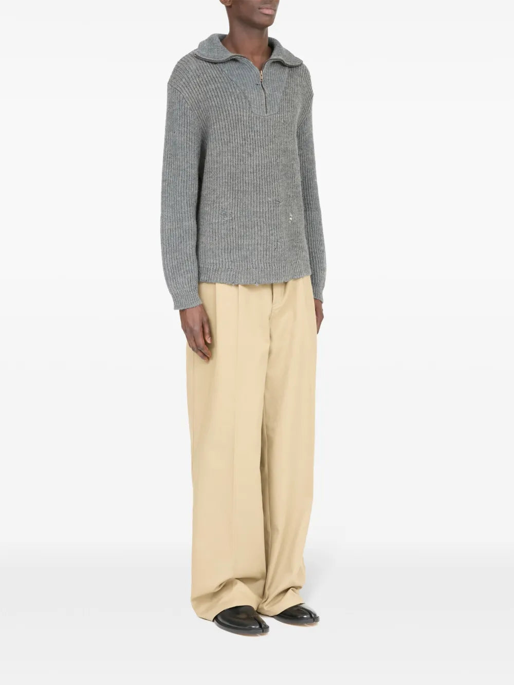 Maison Margiela suéter Summer Shetland - Gris - imagen 3