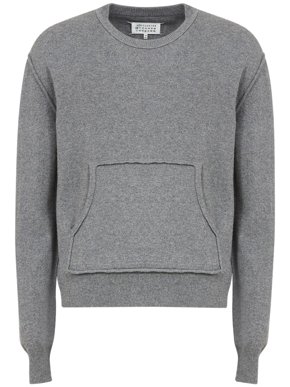 Maison Margiela suéter con bolsillo - Gris - imagen 1