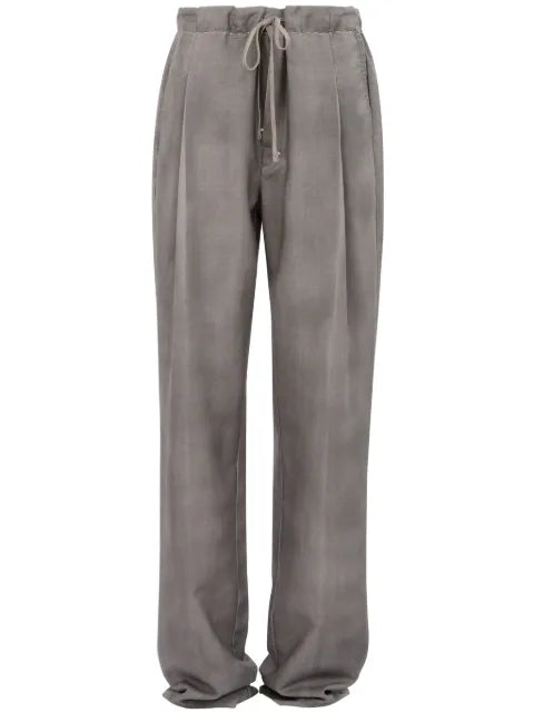 Maison Margiela pantalones rectos con cordones en la pretina - imagen 1