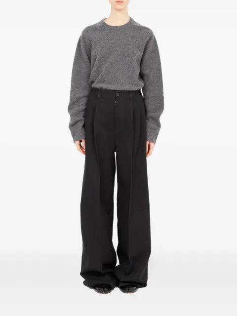 Maison Margiela pantalones anchos con tiro alto y pinzas - imagen 2