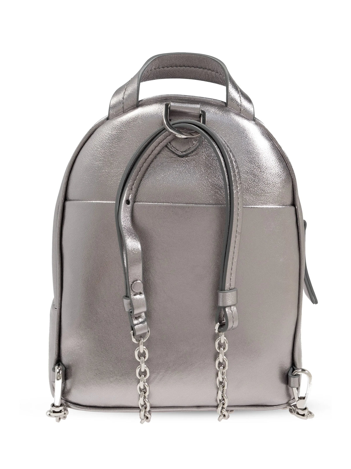 Maison Margiela mochila con detalle de placa - Plateado - imagen 4