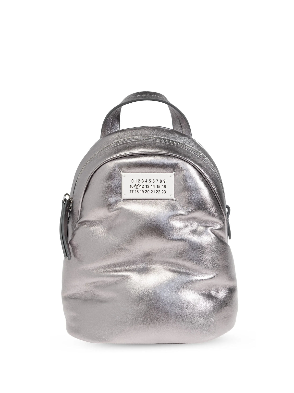 Maison Margiela mochila con detalle de placa - Plateado - imagen 1