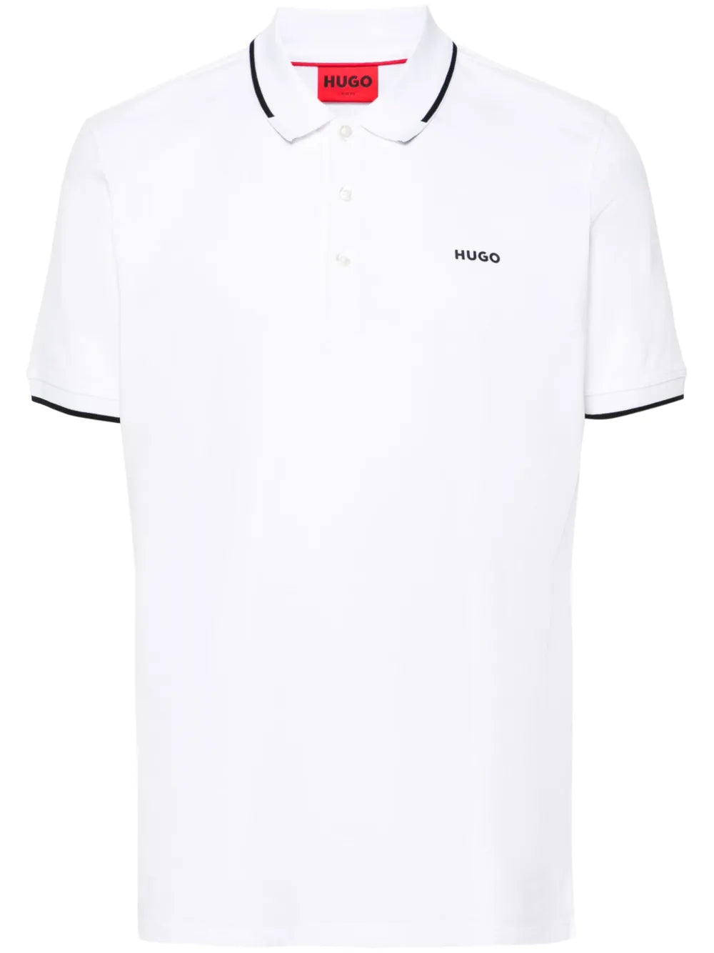 HUGO playera tipo polo con aplique del logo