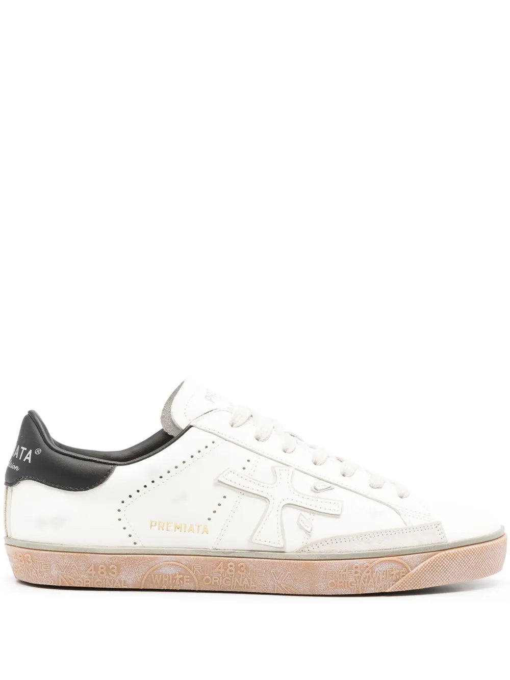 Premiata tenis con aplique del logo