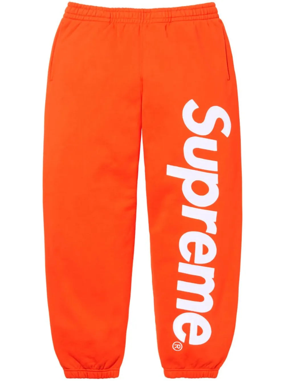 Supreme pants con apliques de satén - Naranja - imagen 1