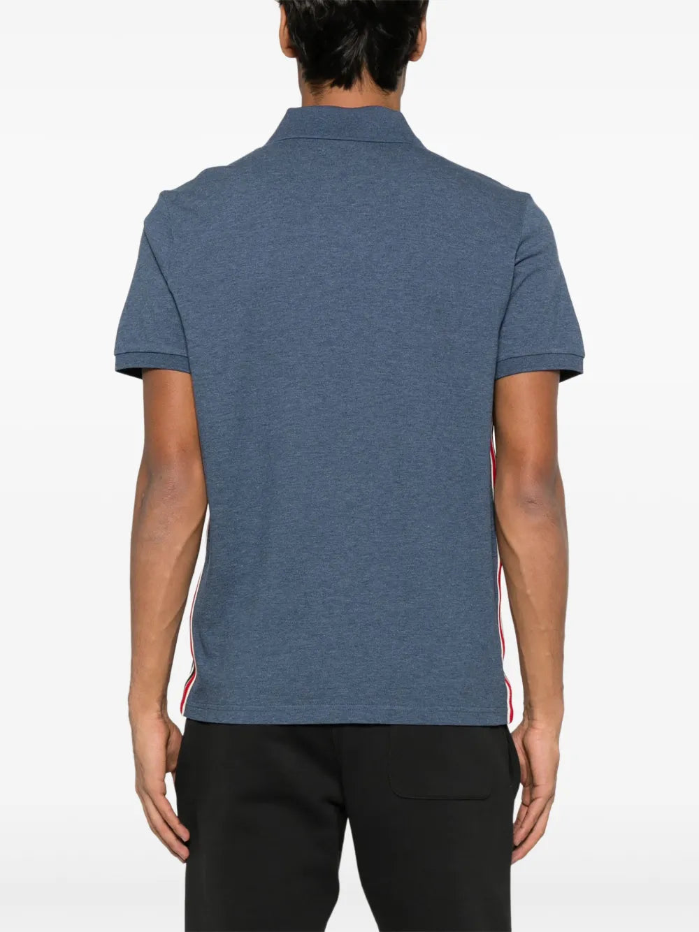 Moncler playera tipo polo con parche del logo