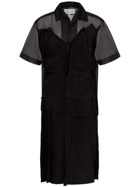 Maison Margiela vestido midi a capas - imagen 1