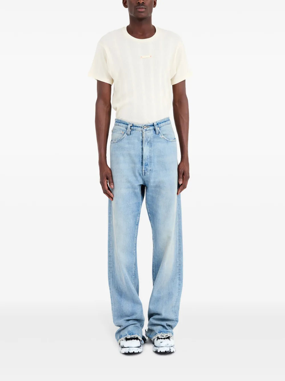 Maison Margiela jeans rectos con cinco bolsillos - Azul - imagen 2