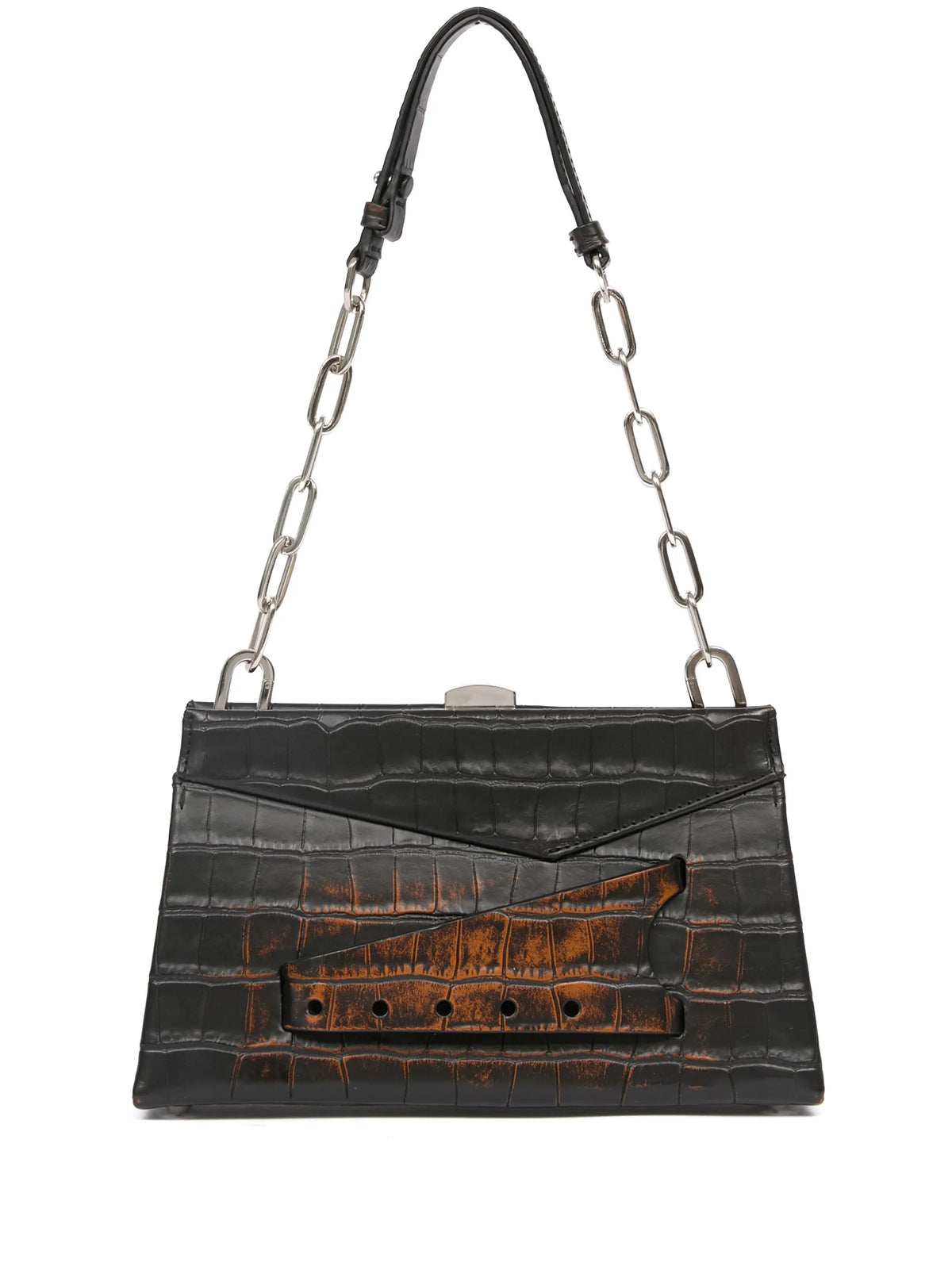Maison Margiela bolsa de hombro Snatched pequeña - Negro - imagen 1