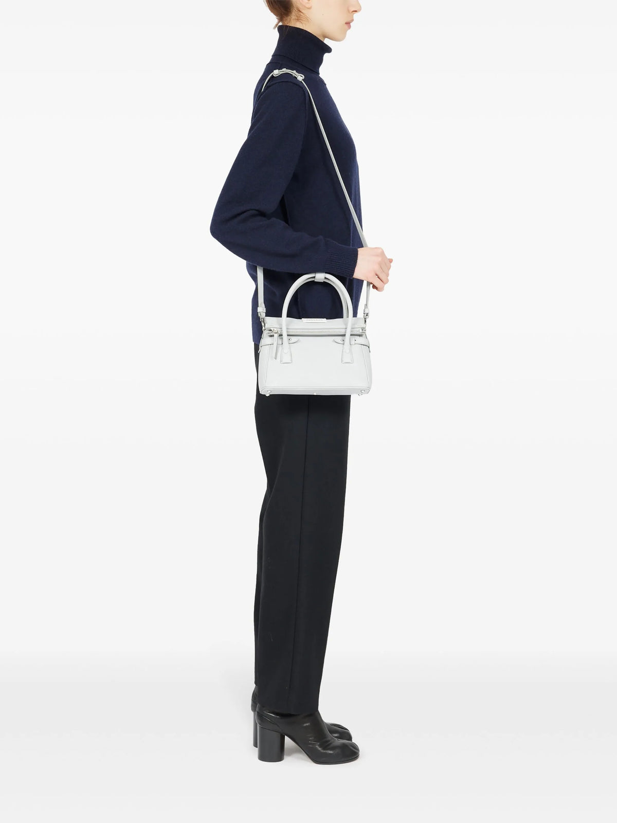 Maison Margiela tote 5AC East West pequeña - Gris - imagen 2