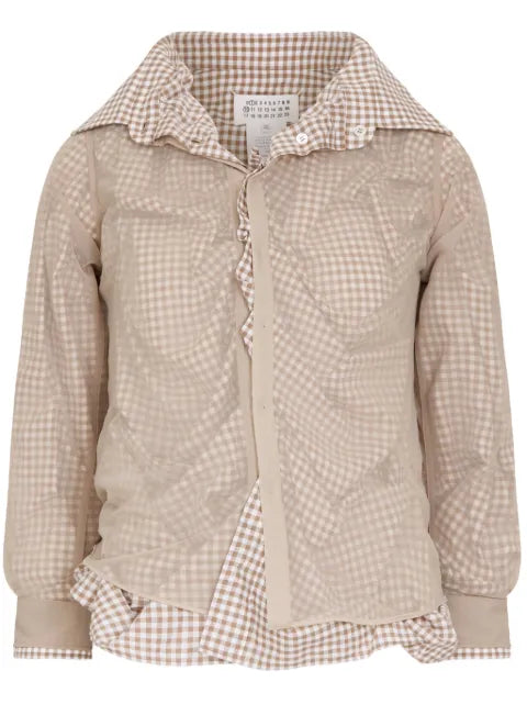 Maison Margiela camisa con cuadros estampados - imagen 1