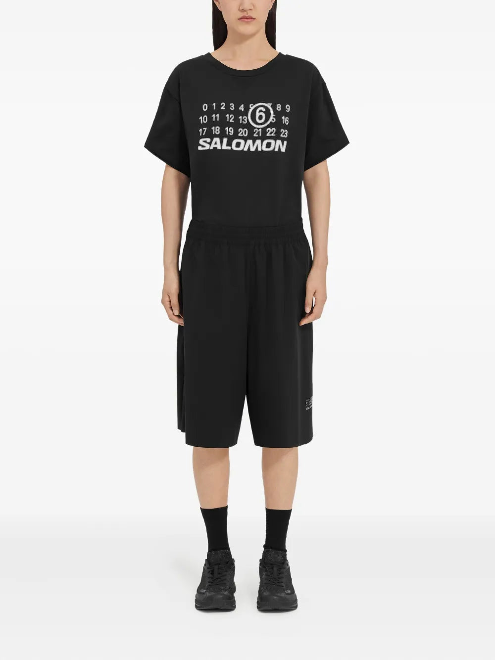 MM6 Maison Margiela X Salomon shorts de MM6 Maison Margiela x Salomon - Negro - imagen 2