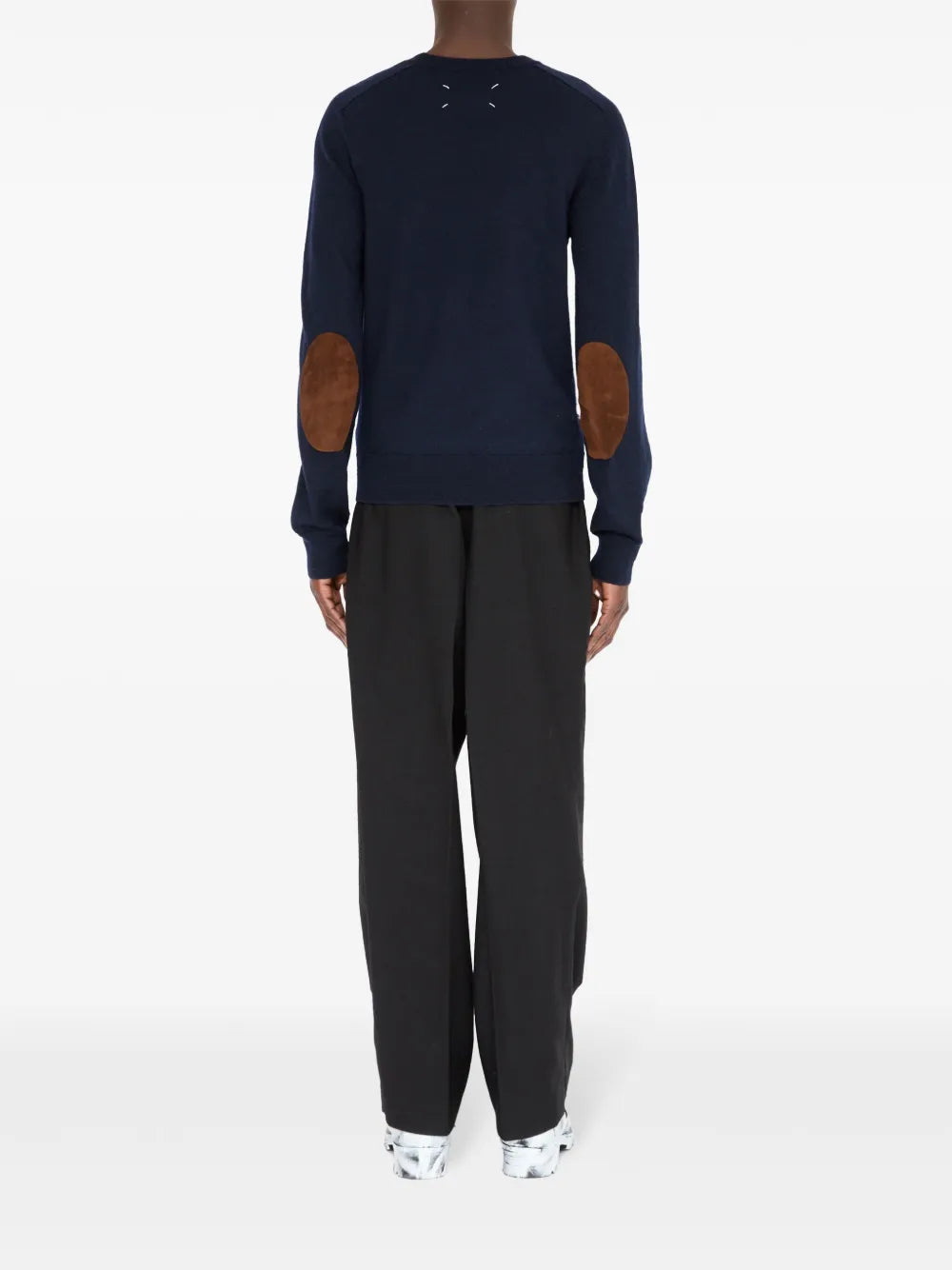 Maison Margiela suéter con cuello redondo - Azul - imagen 4