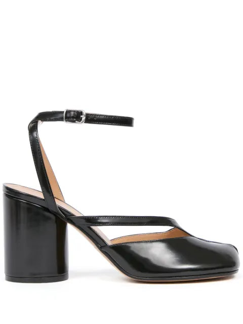 Maison Margiela zapatillas Tabi de piel - Negro - vista 1