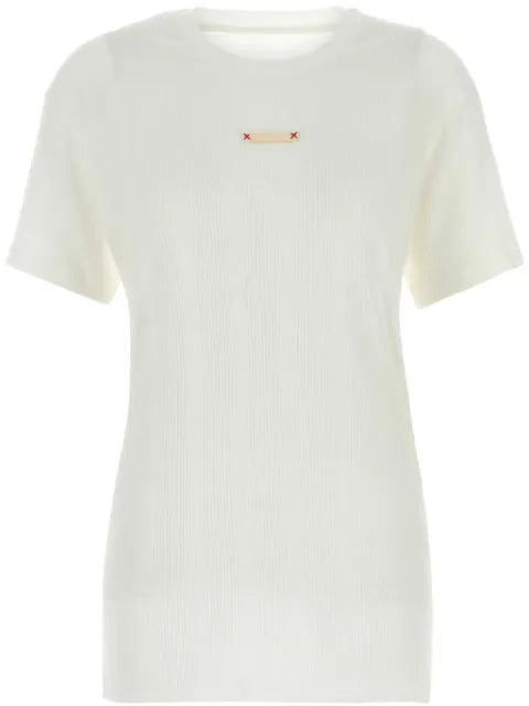 Maison Margiela playera con parche del logo - imagen 1
