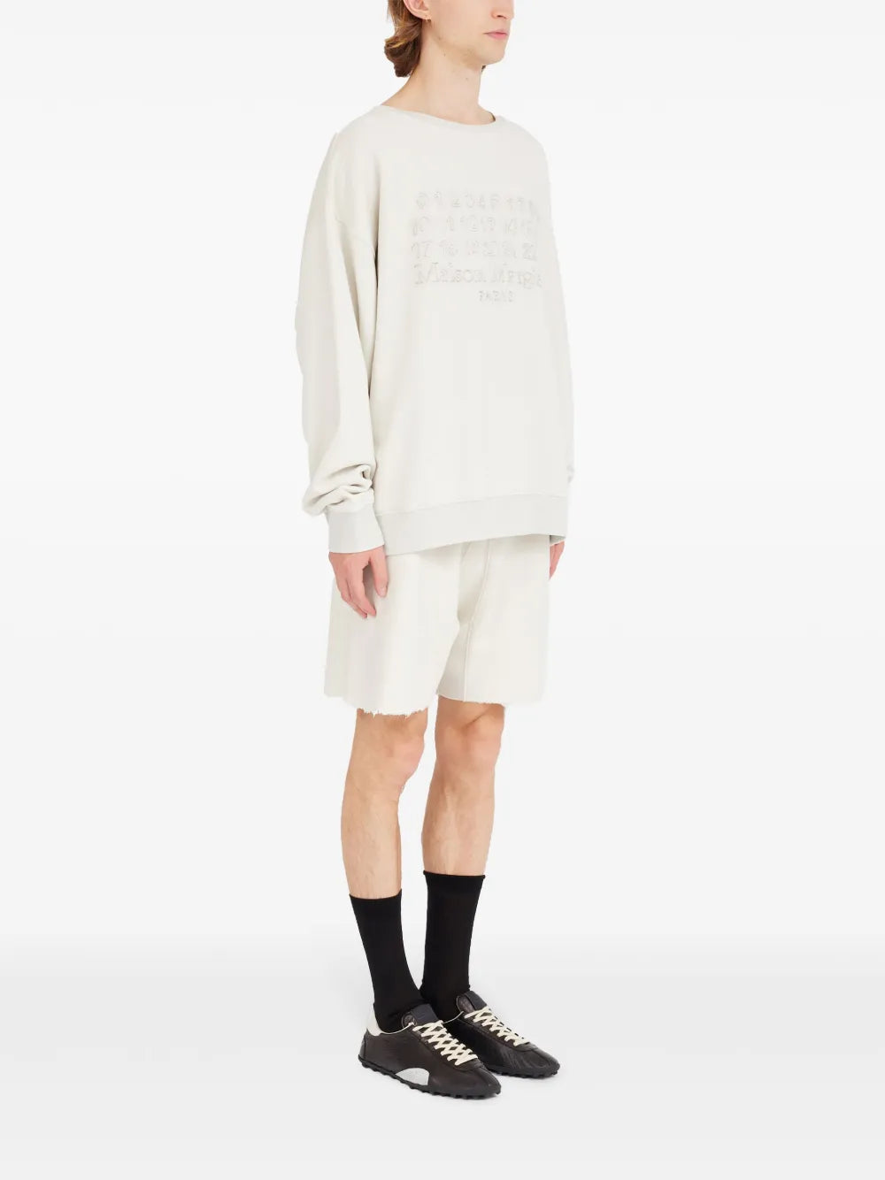 Maison Margiela sudadera con cuello redondo - Blanco - imagen 3