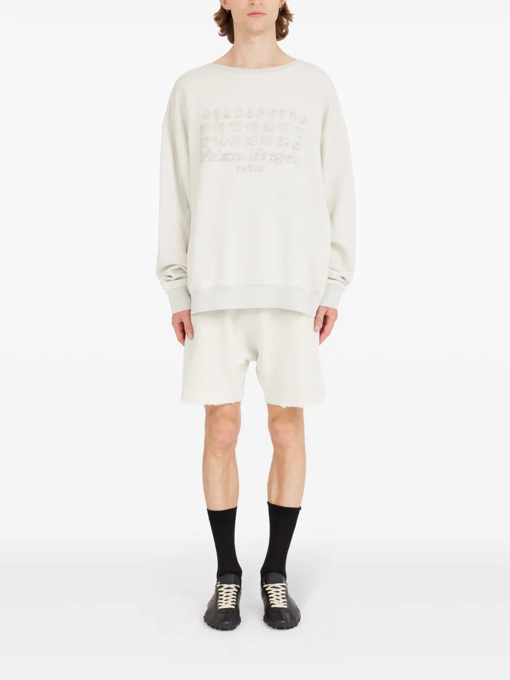 Maison Margiela sudadera con cuello redondo - Blanco - imagen 2