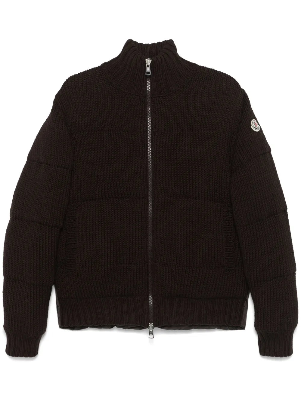 Moncler chamarra con parche del logo