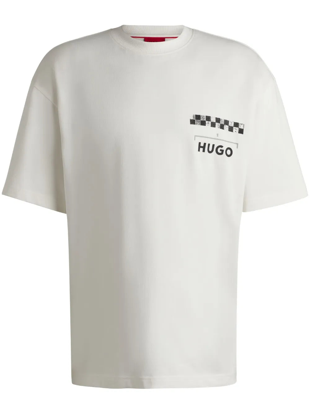 HUGO playera con estampado de carrera